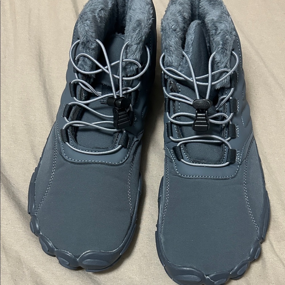 Gray Winter booties